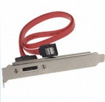 CONN SLOTBRACKET 1-SATA PORT
